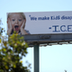 A vandalized 1-800-GOT-JUNK billboard shows a message in in protest with the Immigration and Customs Enforcement (ICE) and their participation in separating children from their parents trying to enter the U.S. from Mexico on June 21, 2018 in Emeryville, California.